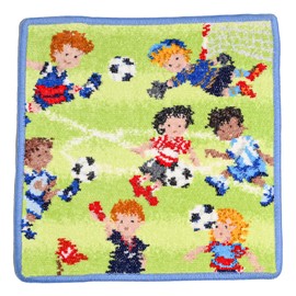 Fayler FEILER Handkerchief Hand Towel, 9.8 inches (25 cm), Men's, Women's, Football, Jeans