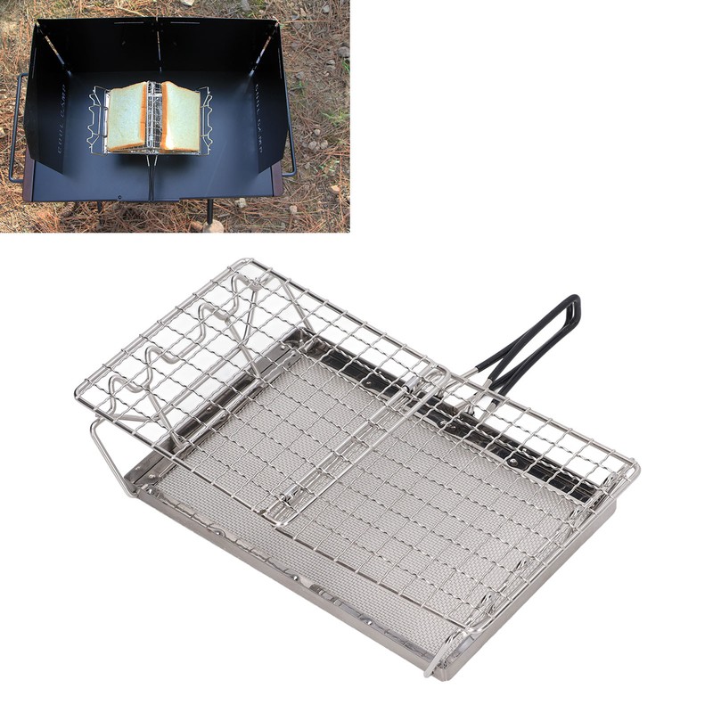 Camping Stove Toaster Foldable Portable Stable Structure Stainless Steel Outdoor