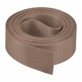 sourcing map Flat Nylon Webbing Strap 1 Inch 4 Yards Brown for Backpack, Cargo Strap, Luggage-rack