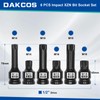 DAKCOS 1/2 Inch Impact XZN Bit Socket Set, M14 M16