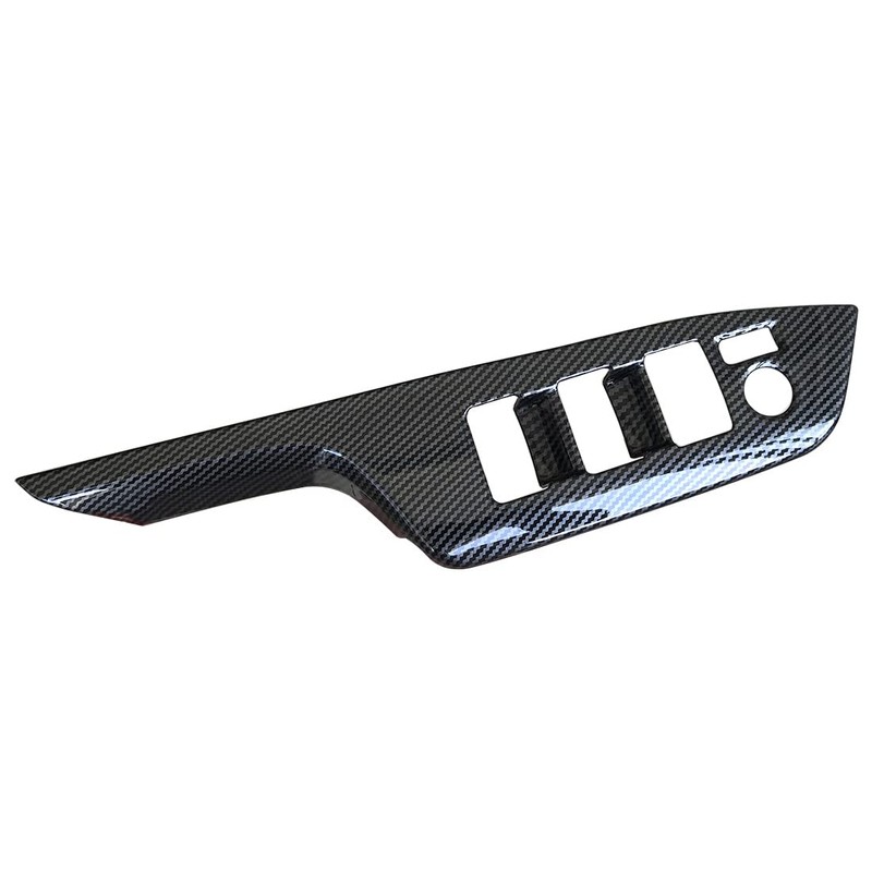ruihe 4pc Carbon Fiber Color Automobile Door Window Control Panel