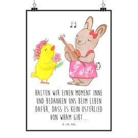 Mr. & Mrs. Panda DIN A4 Poster Easter Spring Feelings – Easter Gifts, Easter Decoration, Gift, Picture, Easter Nest, Poster, Easter Chick