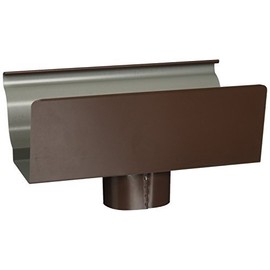AMERIMAX HOME PRODUCTS 2501019 5-Inch Aluminum End/Drop, Brown by Amerimax Home Products