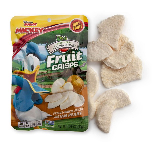 Brothers-ALL-Natural Fruit Crisps, Donald Duck Asian Pear, 0.35 Ounce (Pack of 24)
