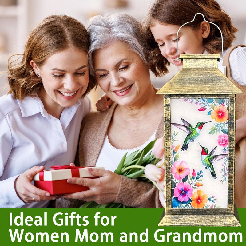 Solar Lantern Solar Outdoor Decorative Lights Unique Hummingbird Waterproof Hanging