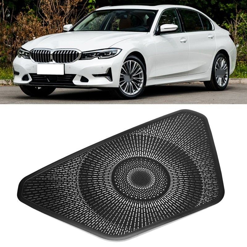Aluminum Alloy Black Console Dashboard Speaker Cover Trim Fits for