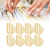 100Pcs Cute Paper Clips Yellow Cup Style Strong Metal Exquisite