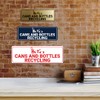 Signs ByLITA Standard Cans and Bottles Recycling Sign (Brushed Silver)