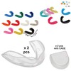 Professional Single Mouthguard Protection Unisex Bite Moldable Non-Toxic with Case