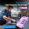 Forge TSA Approved Luggage Locks, Re-settable Combination with Alloy Body,