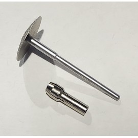 A+Elite UMBRELLA Genuine Diamond Bur 3/32" Stainless Steel Nail Reduction Drill Bit With Collet Compatible With Dremel Tool