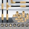 CheeMuii 35 PCS Brass DOT Air Line Fittings with 50FT