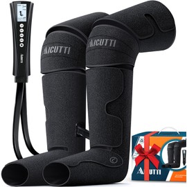 Air Compression Leg & Foot Massager with Heat – Relief for Circulation, Fatigue & Tension – Relaxing Gifts for Dad, Mom, Men & Women – Ideal for Father’s Day, Mother’s Day, Christmas & Birthdays