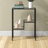 Henn&Hart 22" Wide Rectangular Console Table in Blackened Bronze, Entryway