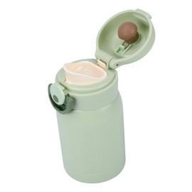 Risipu 200ml/7oz Mini Water Bottle 304 Stainless Steel Water Bottle Double Wall Vacuum Small Insulated Water Bottle (Green, One Size)