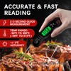Cooking Thermometer,IP67 Waterproof Digital Meat Thermometer with Backlight, Calibration &