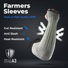 Cut Resistant Farmers Sleeves with Thumb Hole, Arm Protectors for