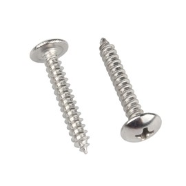 ORANXIN M5 x 12 mm, Pack of 20, Round Head Wood Screws, 304 Stainless Steel, Phillips Mushroom, Self-Drilling Self-Tapping Screws