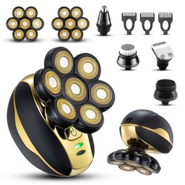 Head Shaver for Bald Men Upgrade 7D Electric Shavers Rechargeable Rotary Shaver Multifunctional Electric Razors