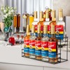 10 Bottle Capacity Coffee Syrup Organizer 2 Tier Coffee Syrup