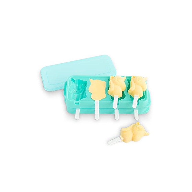 ZOKU Unicorn Ice Pop Molds, Stackable Easy-Release Ice Popsicle Tray