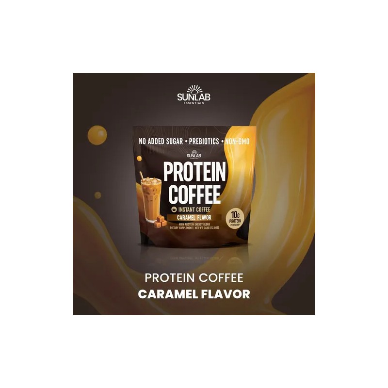 Sunlab Essentials Café En Polvo Sabor Caramelo Con Proteína