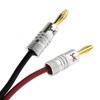 SeKi 2x Banana Plugs 24 K Gold-Plated for Speaker Cables
