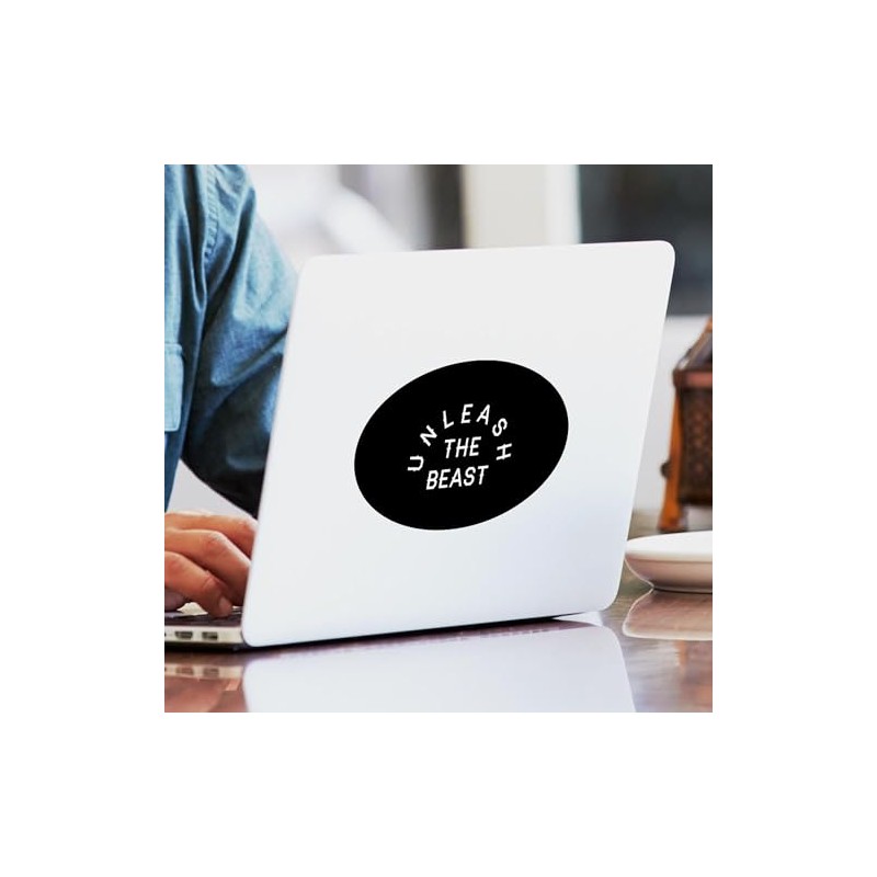 CafePress Unleash The Beast Oval Car Bumper Sticker