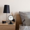 Lafocuse Metal Alarm Clock Black Classic Alarm Clock Silent No