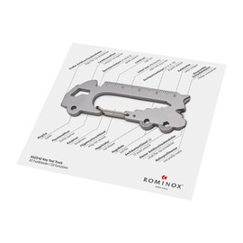 Gift Item: Rominox Key Tools, Various Designs, Key Tool / Key Fob, Stainless Steel Multitool, Includes Functional Description, Multifunctional Tool for Travelling or Holidays