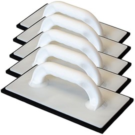Kronen Hansa 5 x Reibfix Grout Board with Cellulose Rubber Covering Black for Tilers and Bricklayers (Extraction Board Float Made in Germany, Thickness 10 mm, 140 mm x 280 mm)