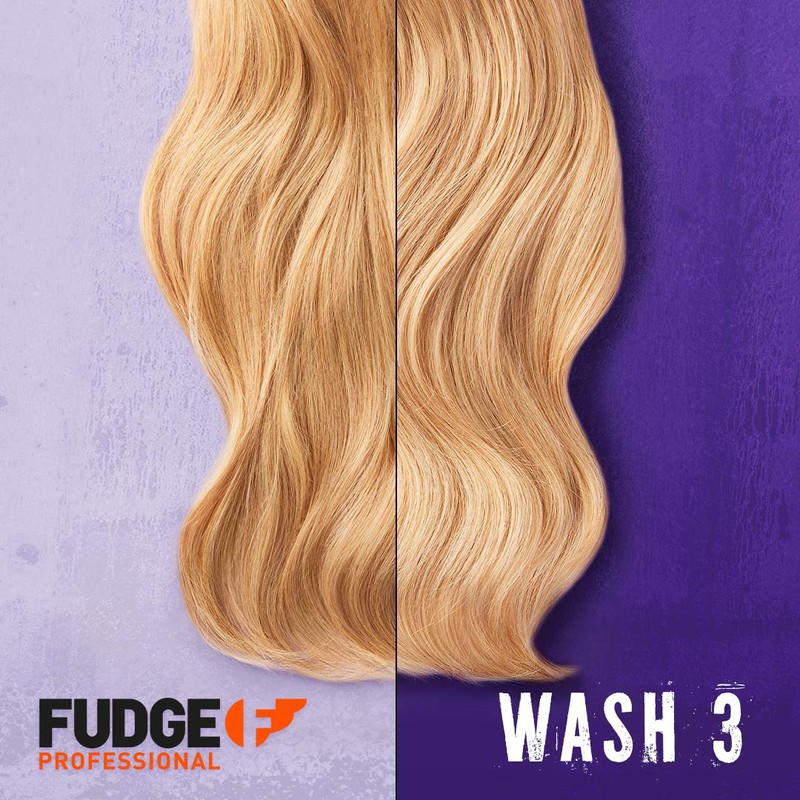 Fudge Professional Purple Shampoo and Conditioner, Everyday Clean Blonde Damage