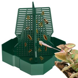 Pawfly Chamäleon Futterschale, kletterbare Chamäleon Futterstelle, Bartagamen Futterstelle, große Kunststoff Futterstelle für Reptilien, Insekten Futterstelle, für Eidechsen, Geckos und Frösche