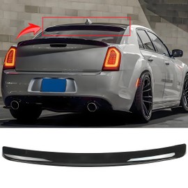 MUTUSAISI Rear Window Roof Spoiler Wing Compatible with Chrysler 300/ 300C/ 300S/ Touring/Limited 2011-2023 Top Wing Lip Exterior Accessories (Gloss Black)