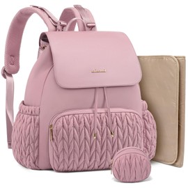 LOVEVOOK Diaper Bag Backpack, Small Baby Bag for Mom, Stylish Waterproof Travel Diaper Backpack for Maternity