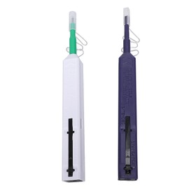 Fiber Optic Cleaner Pen Universal for 1.25mm LC MU Pen & 2.5mm SC FC ST Pen, Fiber Optic Cleaner for 1.25mmLC MU 2.5mm SC FC STE2000, 800+ Clean Times, 180° Rotatable, 2Pcs
