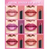 Orange Lipstick for Women, Metallic Shimmer Lip Gloss Makeup Long