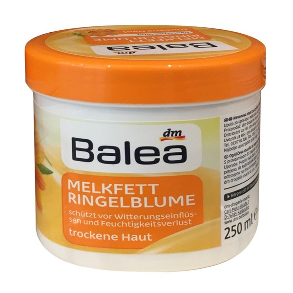 Balea Melkfett Ringelblume, schütz VOR Witterungseinflüssen und Feuchtigkeitsverlust (250ml Dose)