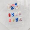 24Pcs Independence Day Press on Nails Short Square Fake Nails