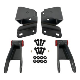 IBESTWOLF 4" Drop Kit Leveling Lowering Hanger Shackle Kit for 1973-1996 Ford F150 F100 Rear Drop Hanger Lowering Kit Replacement