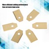 45pcs Robot Mower Blades Replacement Golden Stainless Steel Garden Mowing