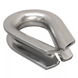 Unbranded Marine Heavy Duty Wire Rope Chain THIMBLE Rig Anchor Boat 5 Pc 1/8 Inch