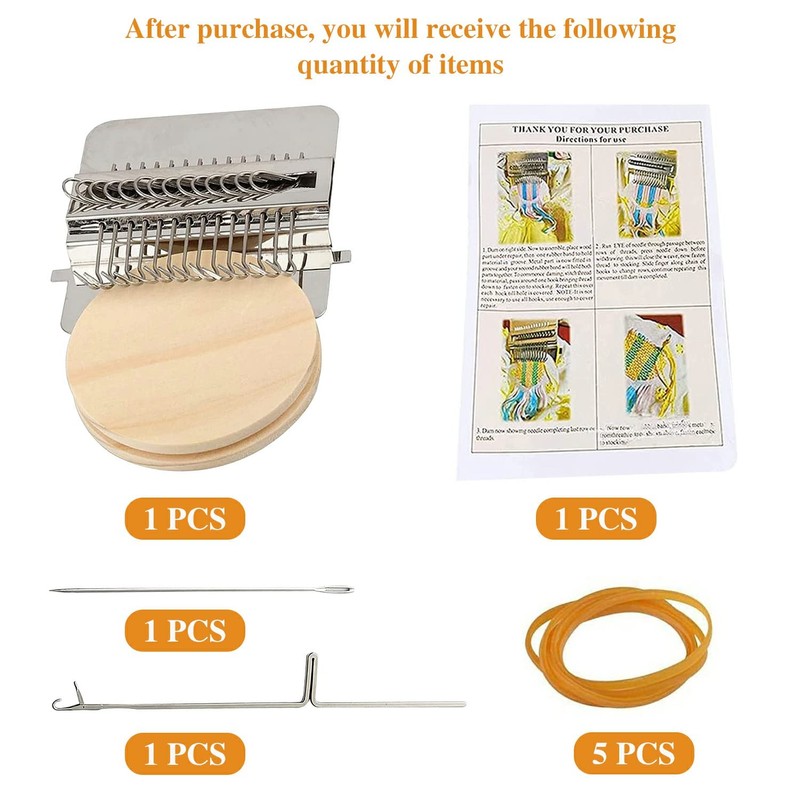 Small Weaving Loom, Speedweve Darning Type Weave Tool, Wooden Weaving