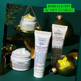 Kiehl's Set de Regalo Head To Toe Hydrators, Set de cremas hidratantes para cara y cuerpo, incluye Ultra Body Mega Moisture Squalane Cream 30ml, Ultra Facial Cream 28ml, Creamy Eye Treatment with Avocado 7ml, Ultimate Strength Hand Salve 30ml