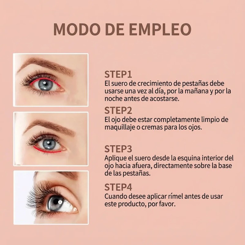 3 Serums Tratamiento Crecimiento Pestañas Gruesas Y Largas