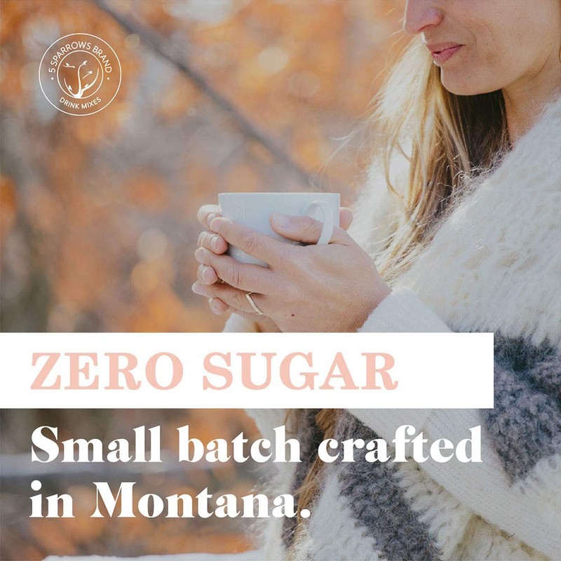 5 SPARROWS Sugar-Free Spiced Chai Latte Flavored Drink Mix, Naturally