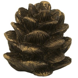 Urbanest Pinecone Lamp Finial, 1 3/4-inch Tall, Bronze with Gold