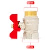 Ball Valve with Butterfly Handle Pack Nut Female Thread 1/2