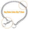 Chain Dog Collar, Metal Slip Link Heavy Duty Dog Collar