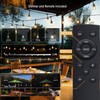 1-Pack 150 ft Outdoor String Lights for Outside with Remote